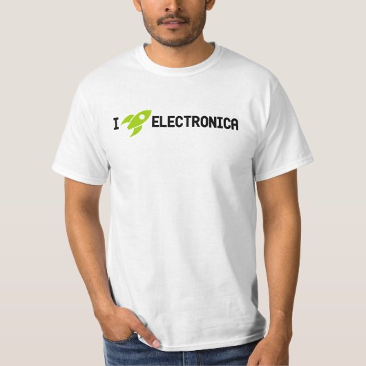 I Rocket Electronica - helle Farbt-shirt T-Shirt (Vorderseite)