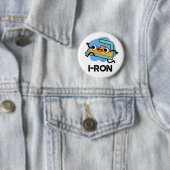 I ron Funny Running Iron Pun Button (Beispiel)