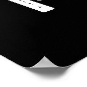 I ron Funny Running Iron Pun Dark BG Poster (Ecke)