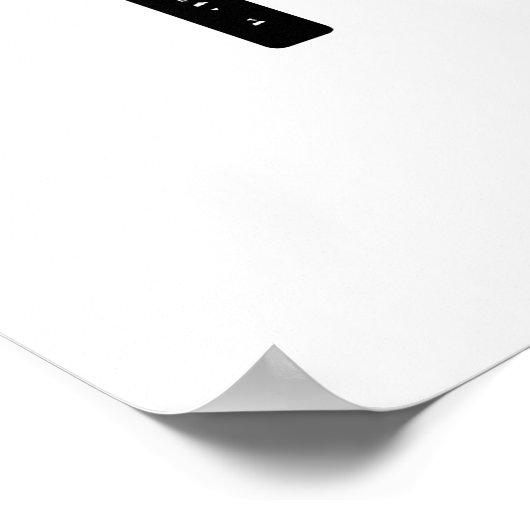 I ron Funny Running Iron Pun Poster (Ecke)