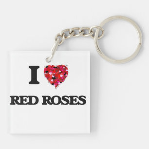 I Rote Rosen der Liebe Schlüsselanhänger