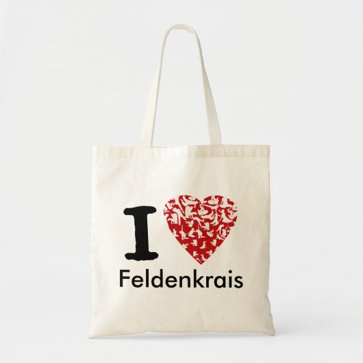 I rotes Herz Herz Feldenkrais Taschen-| Tragetasche (Vorne)