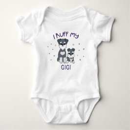 I Ruff My Gigi - Niedliche Hunde Baby Strampler