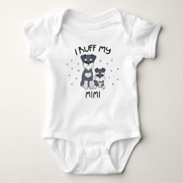 I Ruff My Mimi - Niedlicher Welpenhund Baby Strampler