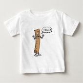 I Rule Cartoon Ruler Baby T-shirt (Vorderseite)