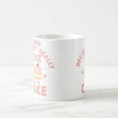 I Run Because I Really Like Cake Running And Bakin Kaffeetasse (Mittel)