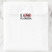 I RUN FLORIDA RUNDER AUFKLEBER (Tasche)