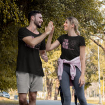 I Run For My Friend Pink Ribbon T-Shirt