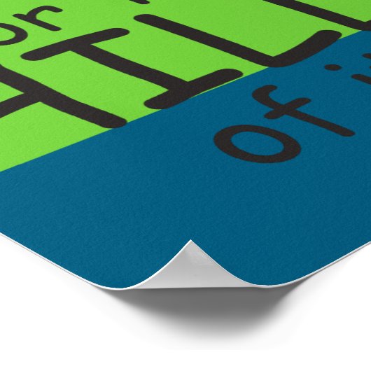 I Run For The Hill Of It Funny Runner Themed  Poster (Ecke)