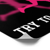 I Run Like a Girl Try to Keep Up Poster (Ecke)