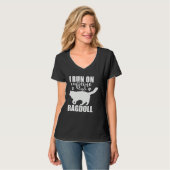 I Run on Caffeine and Ragdoll domestic Cat T-Shirt (Vorderseite Vollansicht)
