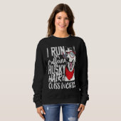I run on Caffeine & Husky Hair cool dog Sweatshirt (Vorne ganz)
