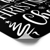 I Run On Coffee And Christmas Cheer Poster (Ecke)