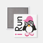i Run Penguin Magnet (Vorderseite/Rückseite)