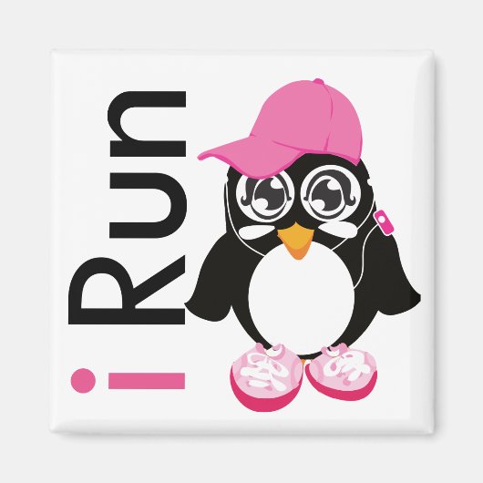 i Run Penguin Magnet (Vorne)