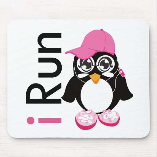 i Run Penguin Mousepad (Vorne)