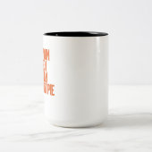 I Run So I Can Eat Pie Turkey Trot Runner Zweifarbige Tasse (Mittel)