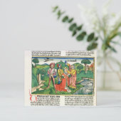 I Samuel 10 Die Krönung und Ankündigung Sauls, Postkarte (Stehend Vorderseite)