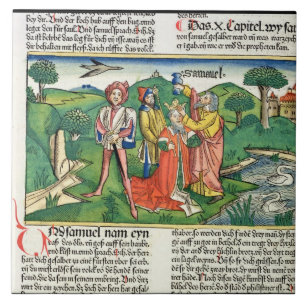 I Samuel 10 die Krönung und das Salben von Saul, Fliese