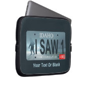 "I Saw 1" Sasquatch Lizenzplatte Laptopschutzhülle (Vorne Rechts)