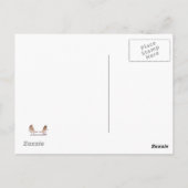 "I Saw 1" Sasquatch Lizenzplatte Postkarte (Rückseite)