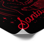 I Saw Mothman Kissing Santa Claus Poster (Ecke)