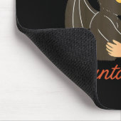 I Saw Mothman Kissing Santa Funny Christmas Santa Mousepad (Ecke)