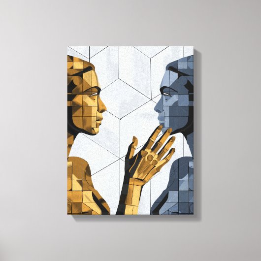 I Saw Myself II A – Self Recognition Art Leinwanddruck (Vorderseite)