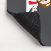 I Saw That Karma Jesus Funny Saying Quote Meme Bib Mousepad (Ecke)