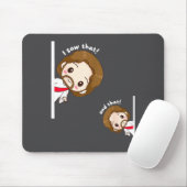 I Saw That Karma Jesus Funny Saying Quote Meme Bib Mousepad (Mit Mouse)