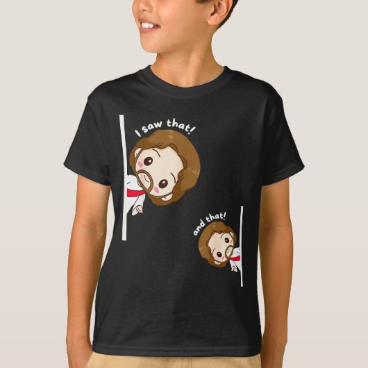 I Saw That Karma Jesus Funny Saying Quote Meme Bib T-Shirt (Vorderseite)