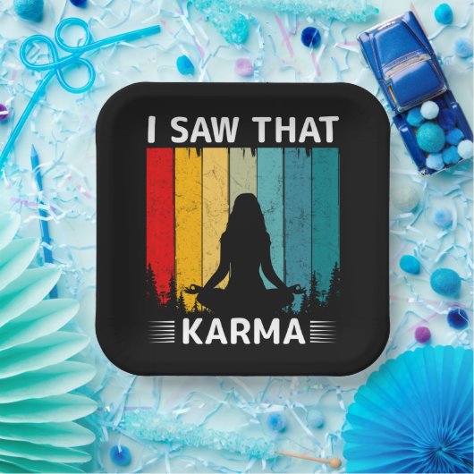 I Saw That Karma Pappteller (Party)