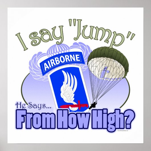 I Say Jump [173rd Airborne] Poster (Vorne)
