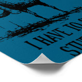 I Say Weird I'll Die Cat Poster (Ecke)