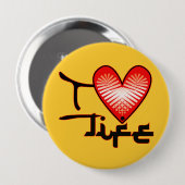 i Schaltfläche "Lebensdauer der Liebe" Button (Vorne & Hinten)