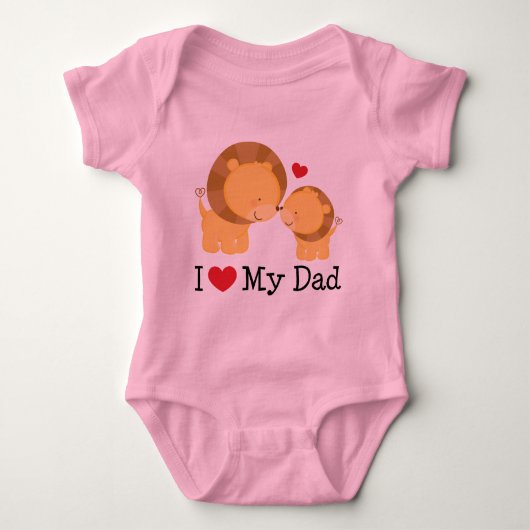 I scherzt Liebe mein Vater Geschenk Baby Strampler (Vorderseite)