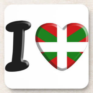 I schließt Pays Basque auf Untersetzer