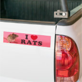 I schließt Ratten (in pink) auf Autoaufkleber (Auf Lkw)