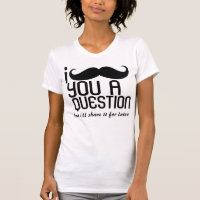 I Schnurrbart Sie ein Fragen-Damen-Trägershirt