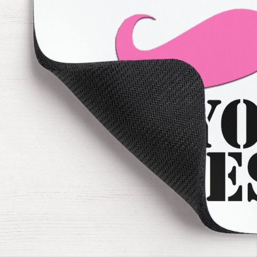 I Schnurrbart Sie ein Fragen-Rosa-Schnurrbart Mousepad (Ecke)