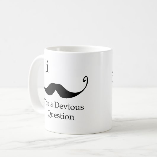 I Schnurrbart Sie eine falsche Frage Kaffeetasse (Vorderseite Links)