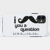 I Schnurrbart Sie eine Frage Case-Mate iPhone Hülle (Rückseite (Horizontal))