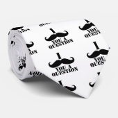 I Schnurrbart Sie eine Frage Krawatte (Gerollt)