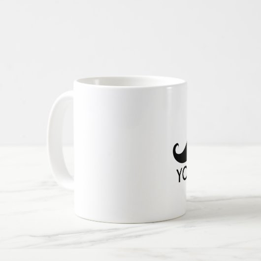 I Schnurrbart Sie zu STFU Kaffeetasse (Vorderseite Links)