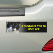 I Schnurrbart Sie zum sich zurückzuziehen Autoaufkleber (Auf Auto)