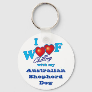 I Schuss-Australier-Schäfer Schlüsselanhänger
