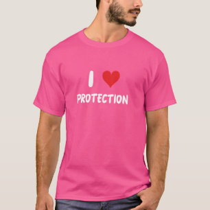 I. Schutz der Liebe - Herz - Schutz der Polizei de T-Shirt