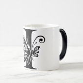 I Schwarzer Butterfly Verwandlungstasse (VorderseiteRechts)