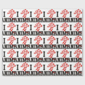 I Schwarzer Love Anime Geschenkpapier (Flach)