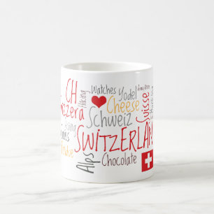 I Schweizer Lieblingssachen der Liebe-Schweiz Kaffeetasse